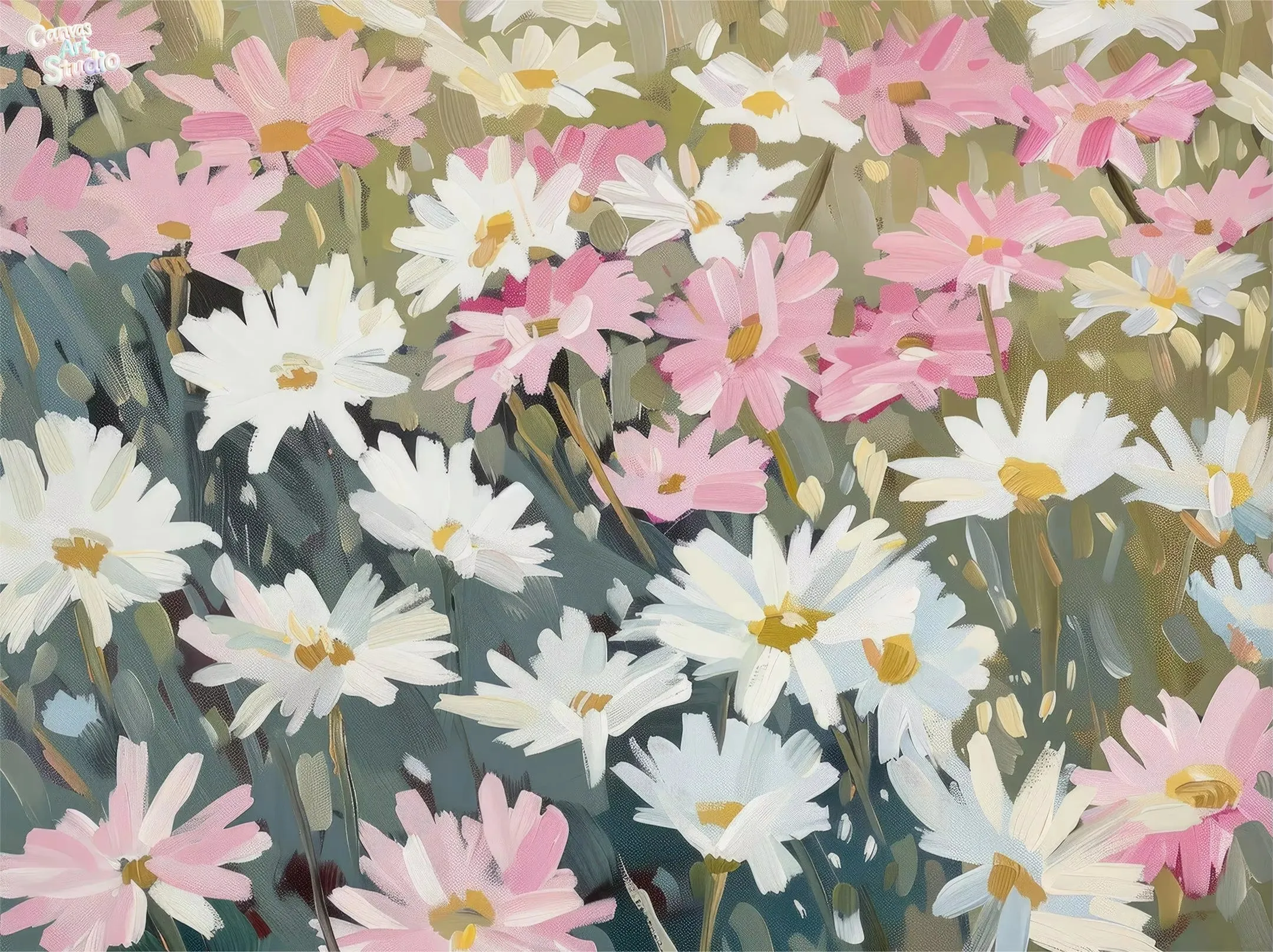 2026 Spring Academy Wind Plant Flowers Daisies Tulip Butterfly Bees Retro Poster Canvas Paintings Wall Art Pictures Home Decor
