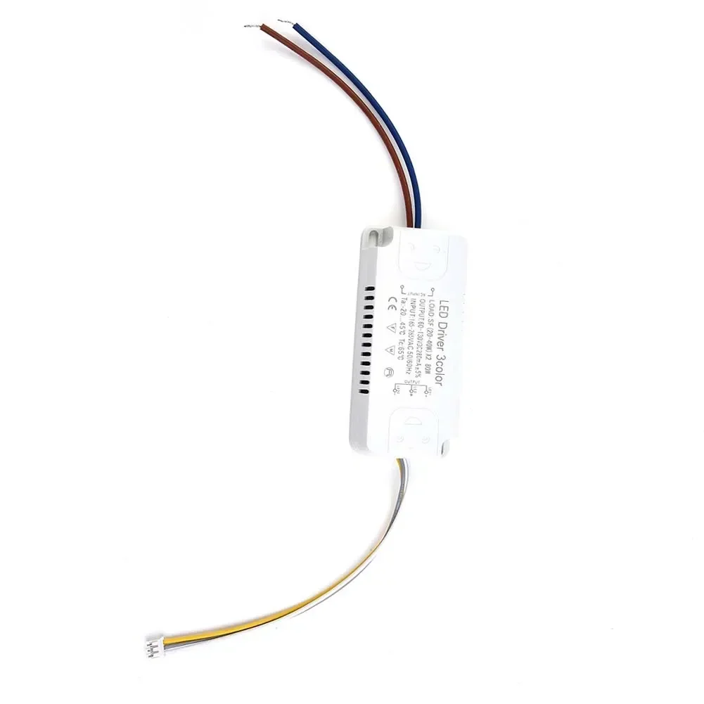 LED Driver 3 Color Adapter For LED Lighting Non-Isolating Transformer Replacement 8W-70W Constant Current Drive For Ceiling Lamp