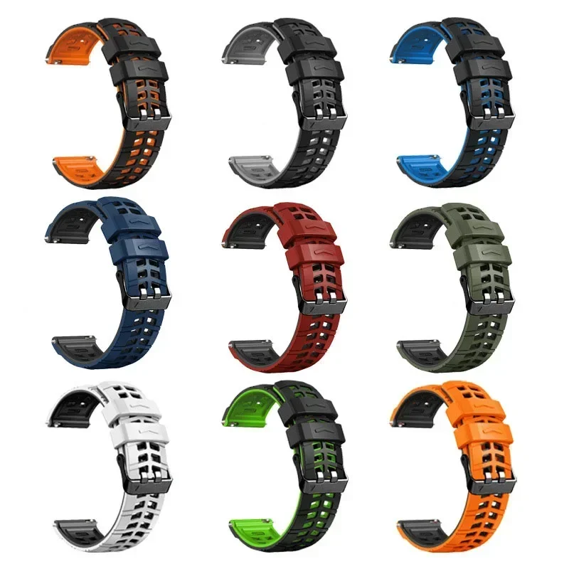 22mm Soft Breathable Silicone Strap for Zeblaze GTS 3 Plus Sports Watch Band Correa for Zeblaze GTS 3 Plus Accessories image 5
