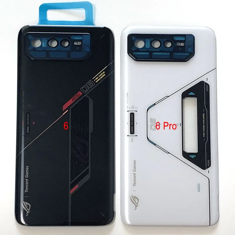 For  ROG 6 6D Battery Cover Housing For ASUS Phone 6 Back Cover Case Sticker Middle Frame Tencent Version