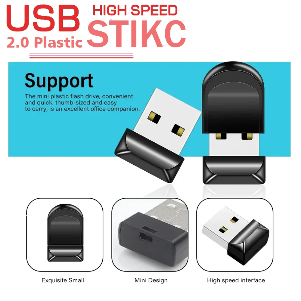 Super Mini USB Flash Drive, External Memory Stick, 8GB, 4GB, 16GB, 32GB, 64GB, 128GB, High Quality, Best Gift