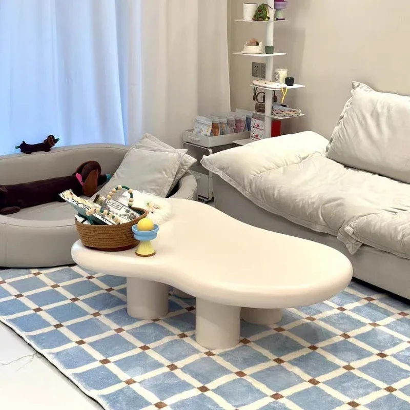 Living Room Floor Mat Plaid Soft Plush Carpet Non-slip Living Room Foot Mats Blue Cute Minimalist Home Decoration Balcony Rug
