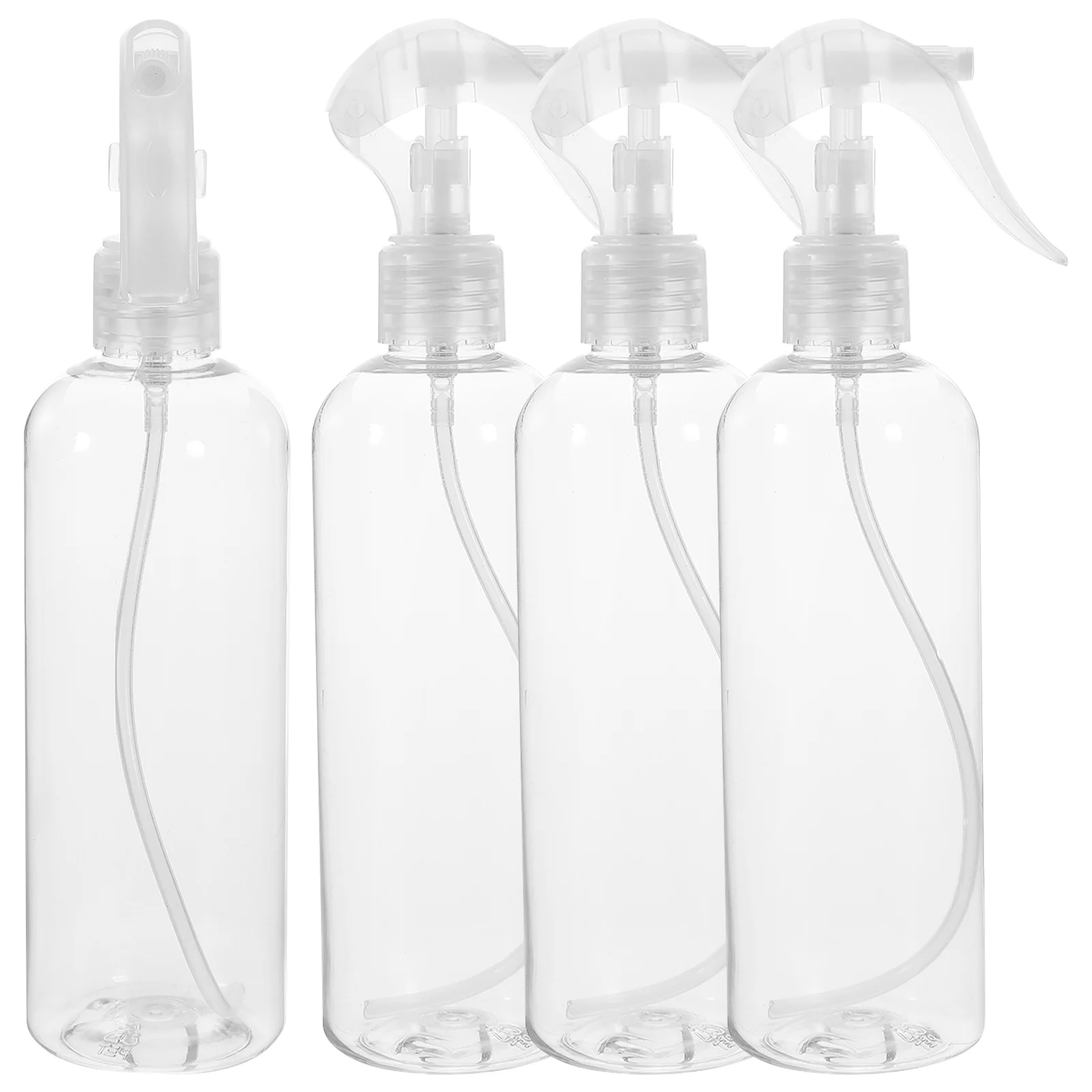 4 pçs garrafa de spray 300ml garrafas de pulverização pulverizador planta 55x55x22cm maquiagem vazio transparente jardinagem cosméticos viagem