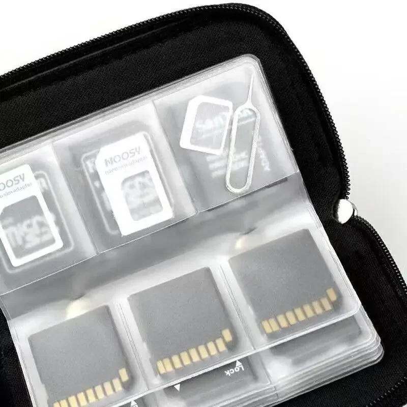 

1pc 22 Slots Memory Card Storage Bag, Portable Card Holder Compatible with CF SD Mini SD SDHC MS DS, Outdoor Camera Card Pouch