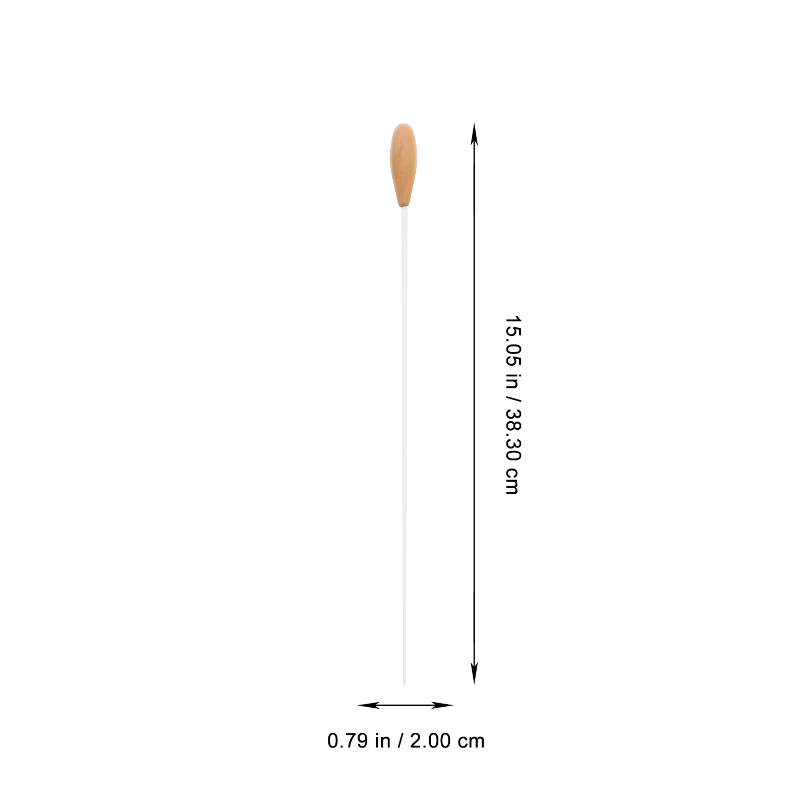 

Wood Baton Lightweight Durable Wooden Music Conducting Tool Flexible Practical Senior Marching Band Accessory Show