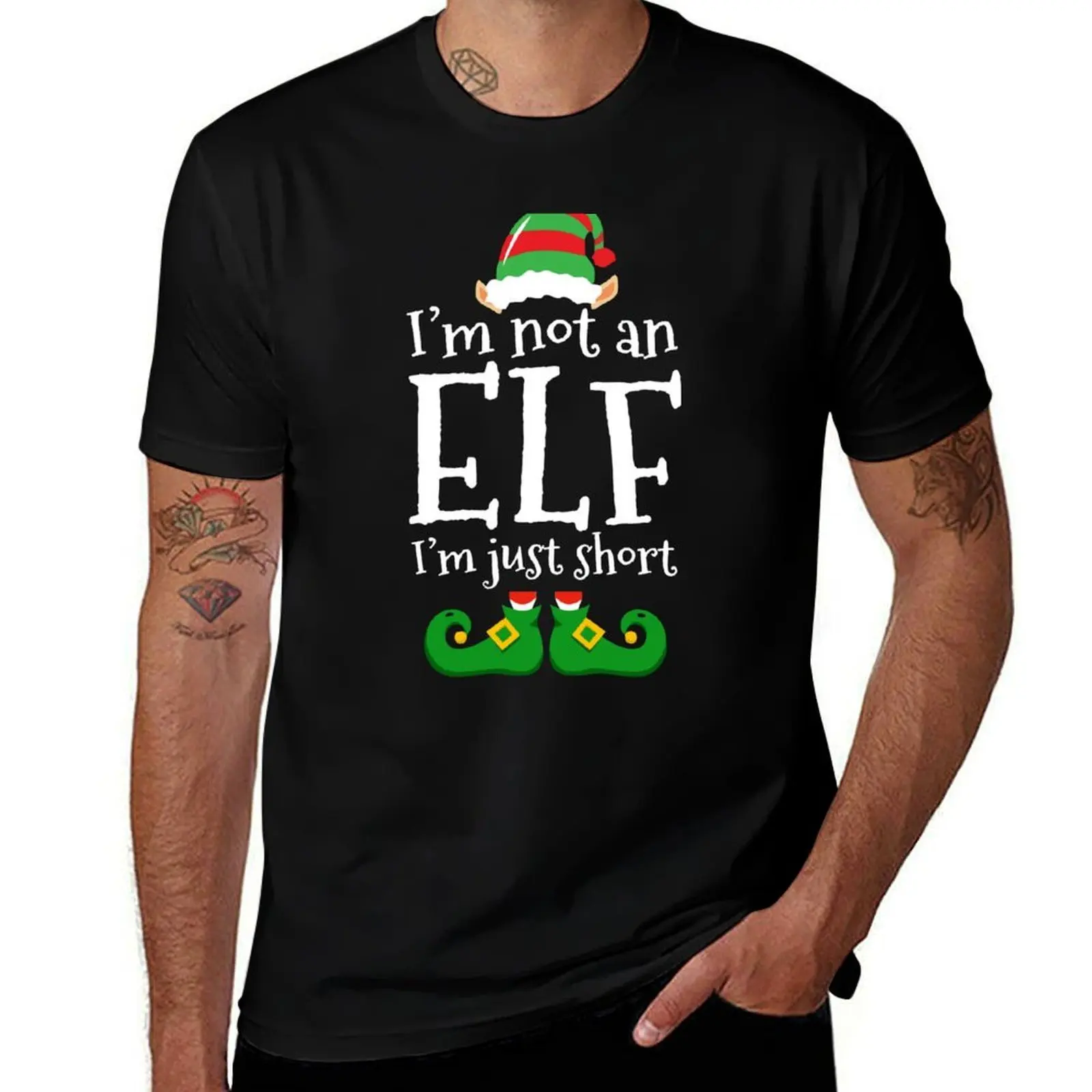

I g for shirts high quality man Just Funny Not t cotton Short Elf shirts Costume I'm T-Shirt Am t An men Elf Christmas