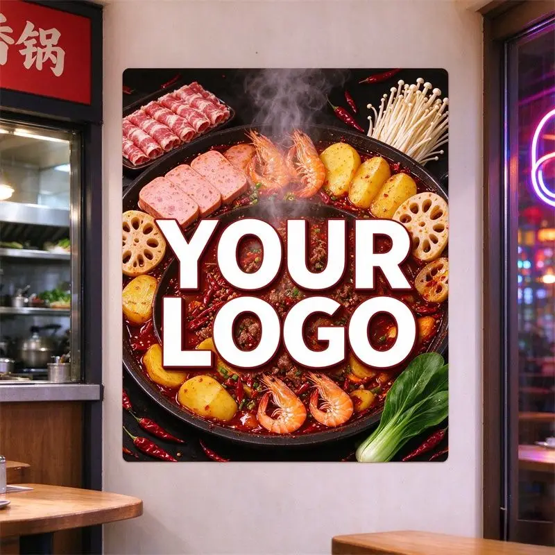 Any Size 100 cm Custom Stickers Suitable For Gymnasium Assisted Living Facility Barber Shop Commercial Advertising Promotion