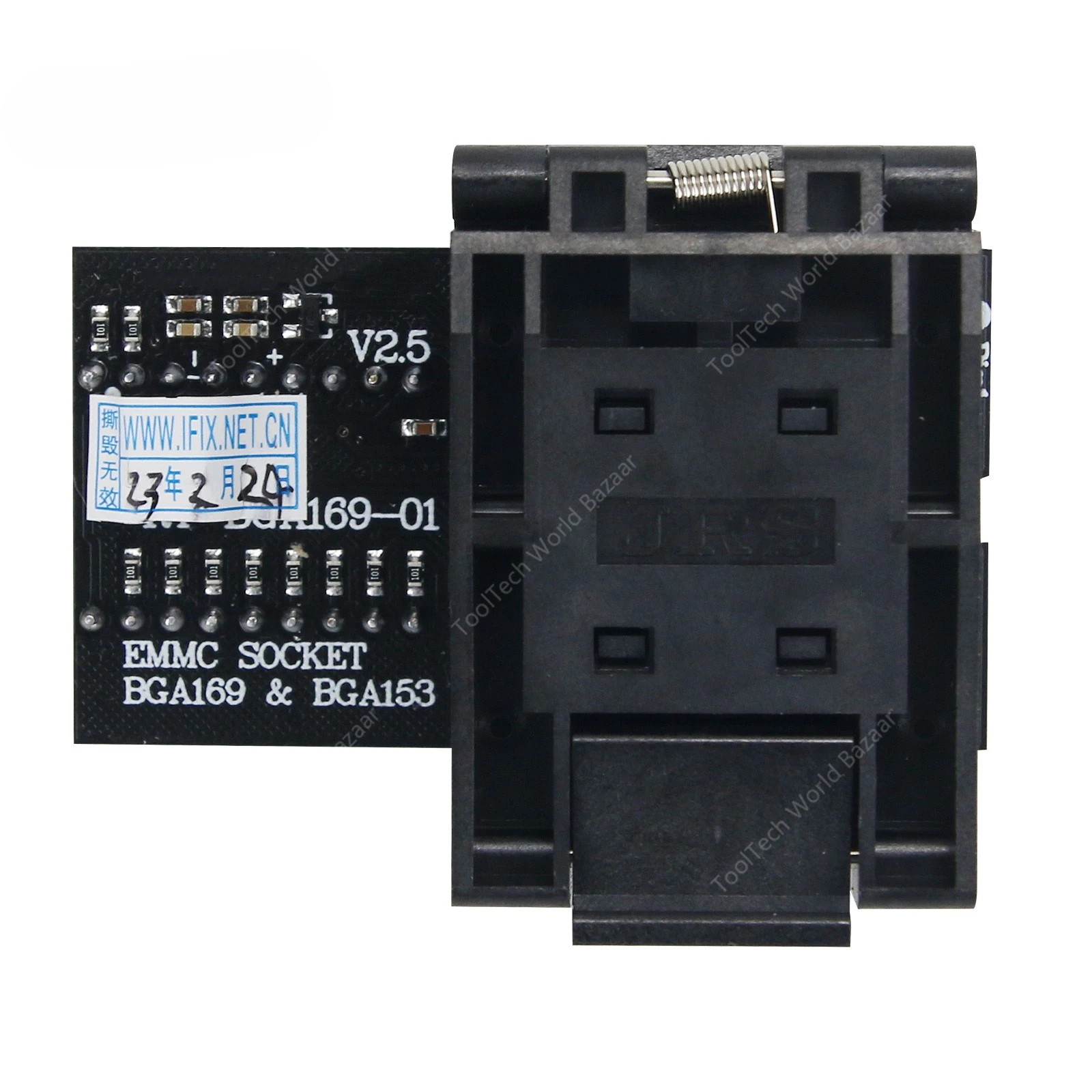 

Maxgeek BGA169 & BGA153 EMMC Socket Adapter RT-BGA169-01 and BGA Bounding Box for RT809H Programmer