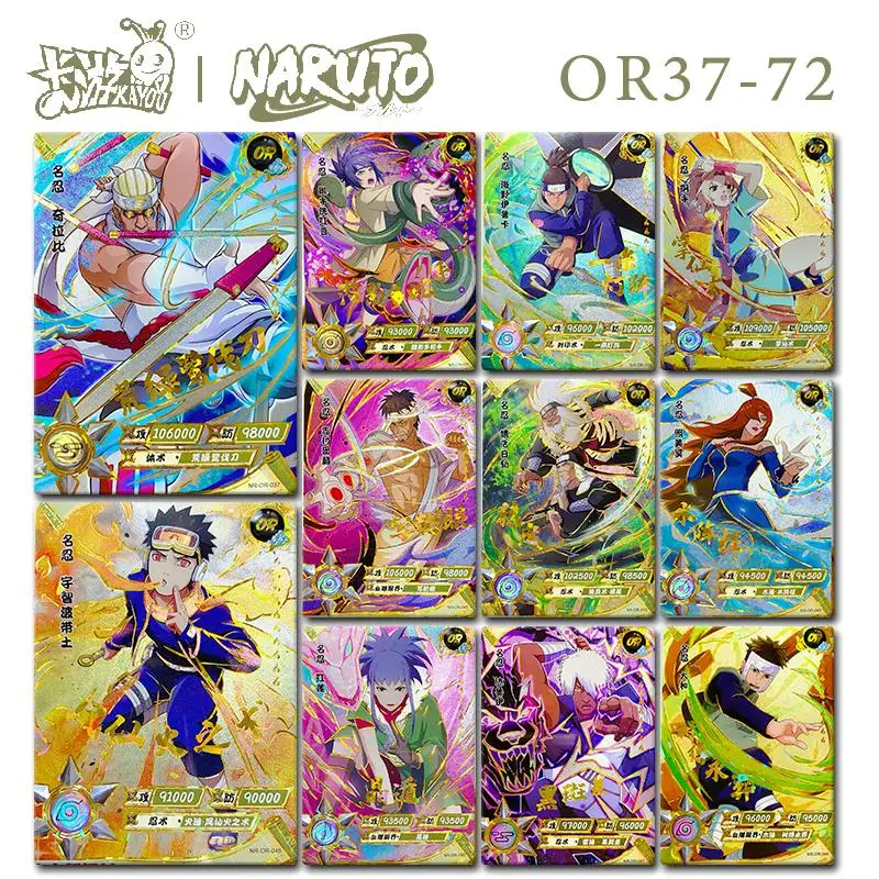 

Kayou Genuine Naruto Or-Series No. 37-72 Anime Characters Killer Bee Umino Iruka Tsunade Collection Card Christmas Gift