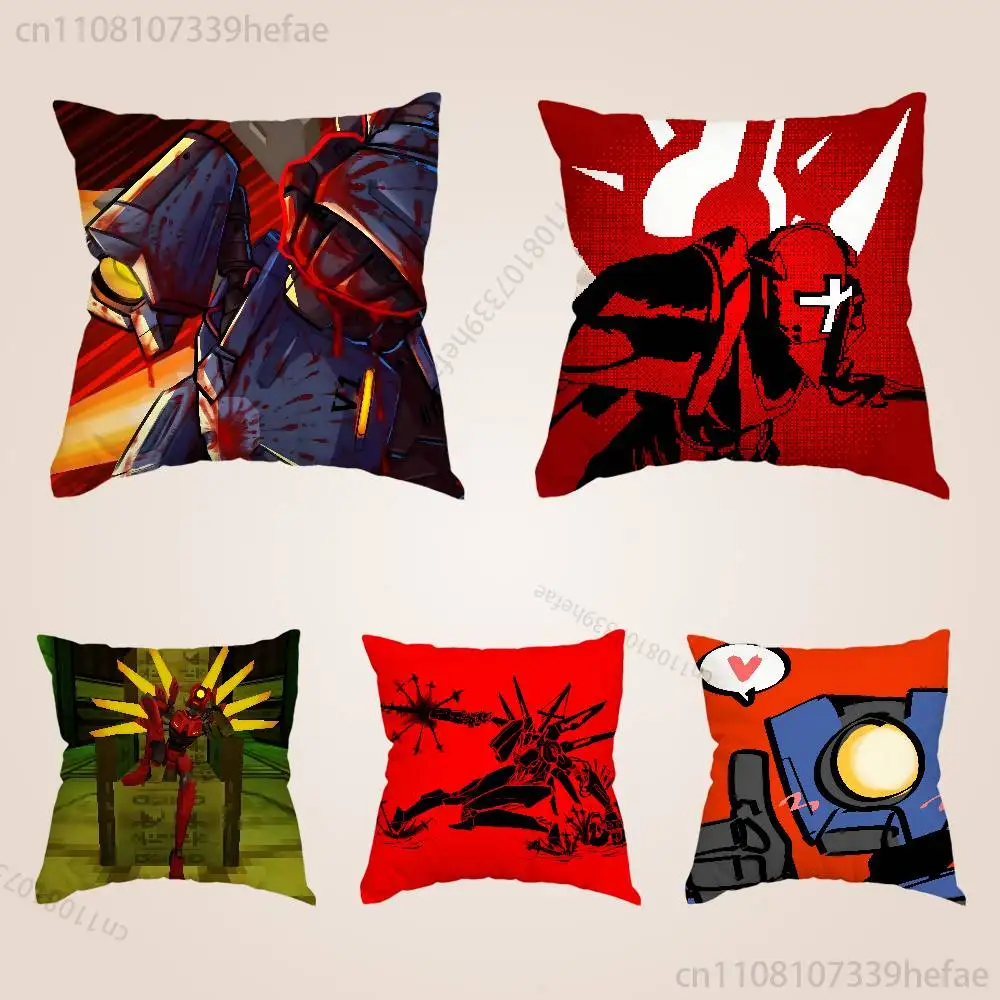 

Game U-Ultrakill Pillow Case Plush Pillow Cases Home Decoration Pillow Cover for Sofa Bed Chair Living Room