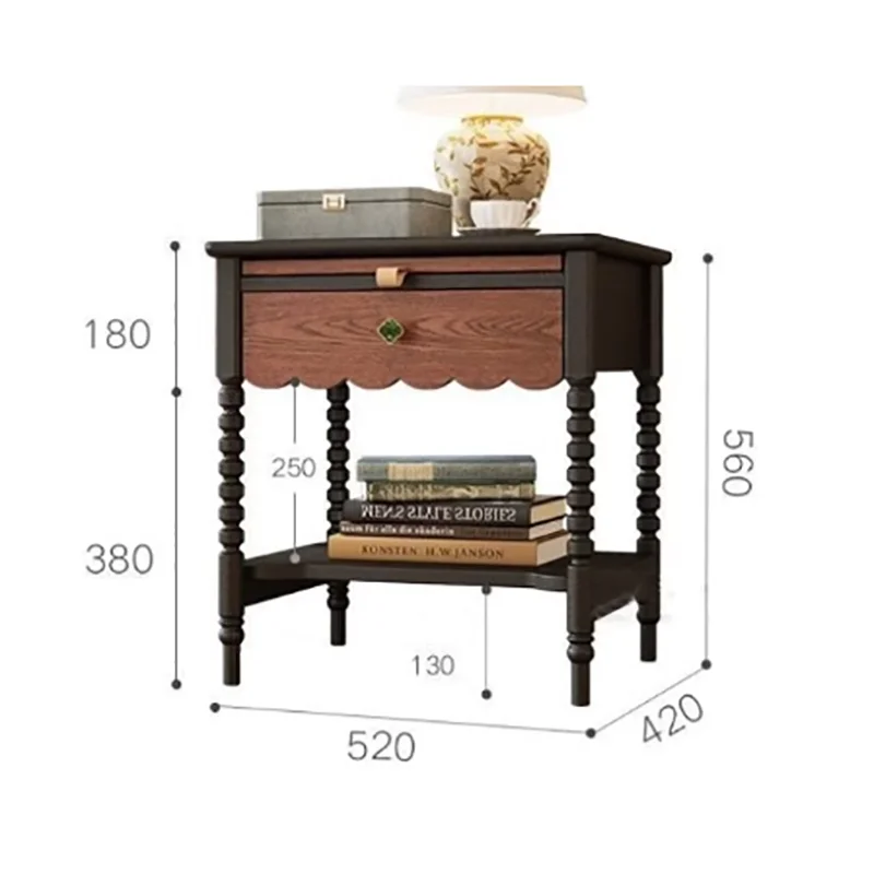 Modern Vintage Nightstand Premium Beauty Luxury Organizer Nightstand Drawers Storage Cajones De Dormitorio Bedroom Furniture