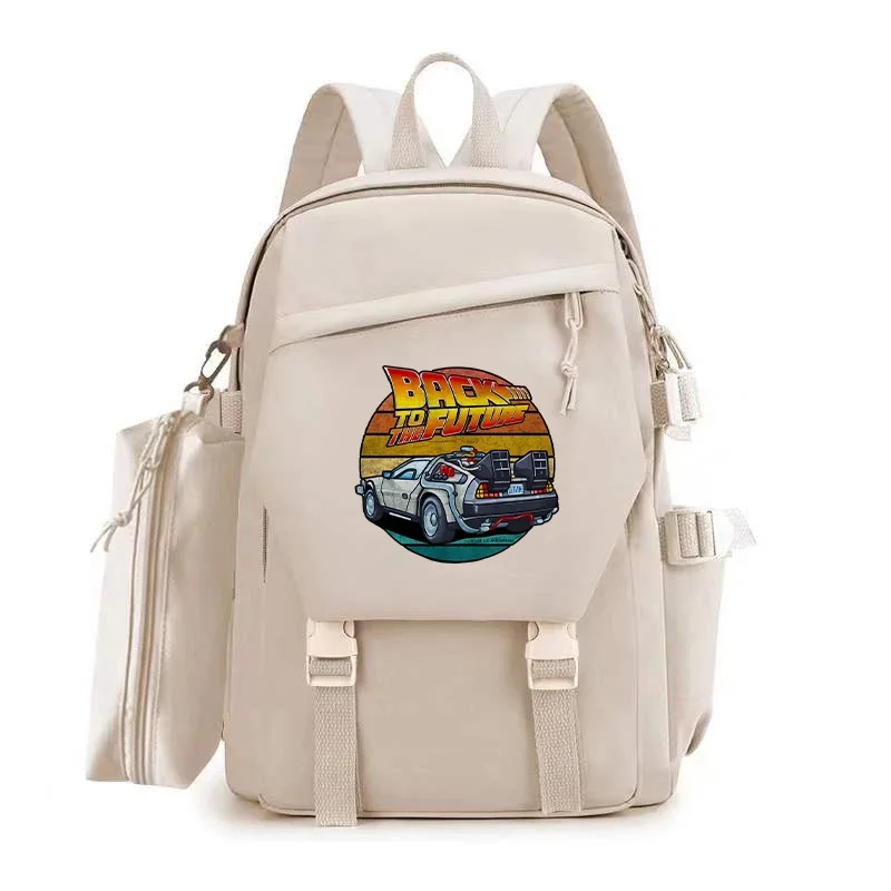 Fashion Back To The Future School Bag for Teenager Girl Children Backpacks Laptop Knapsack Bag Kids Students Schoolbags Mochilas