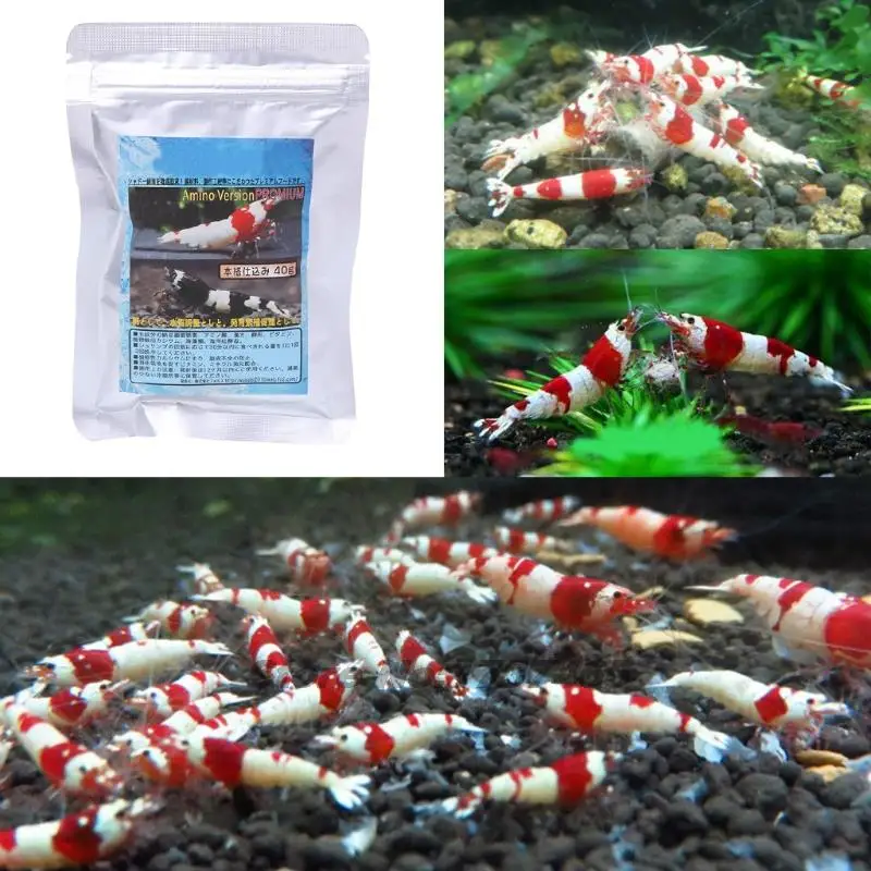 40g Fish Food Nutrition Sticks Pellets Blended Diet High Nutrition Sinking Feed For Crystal Shrimp Bottom Feeding Fish