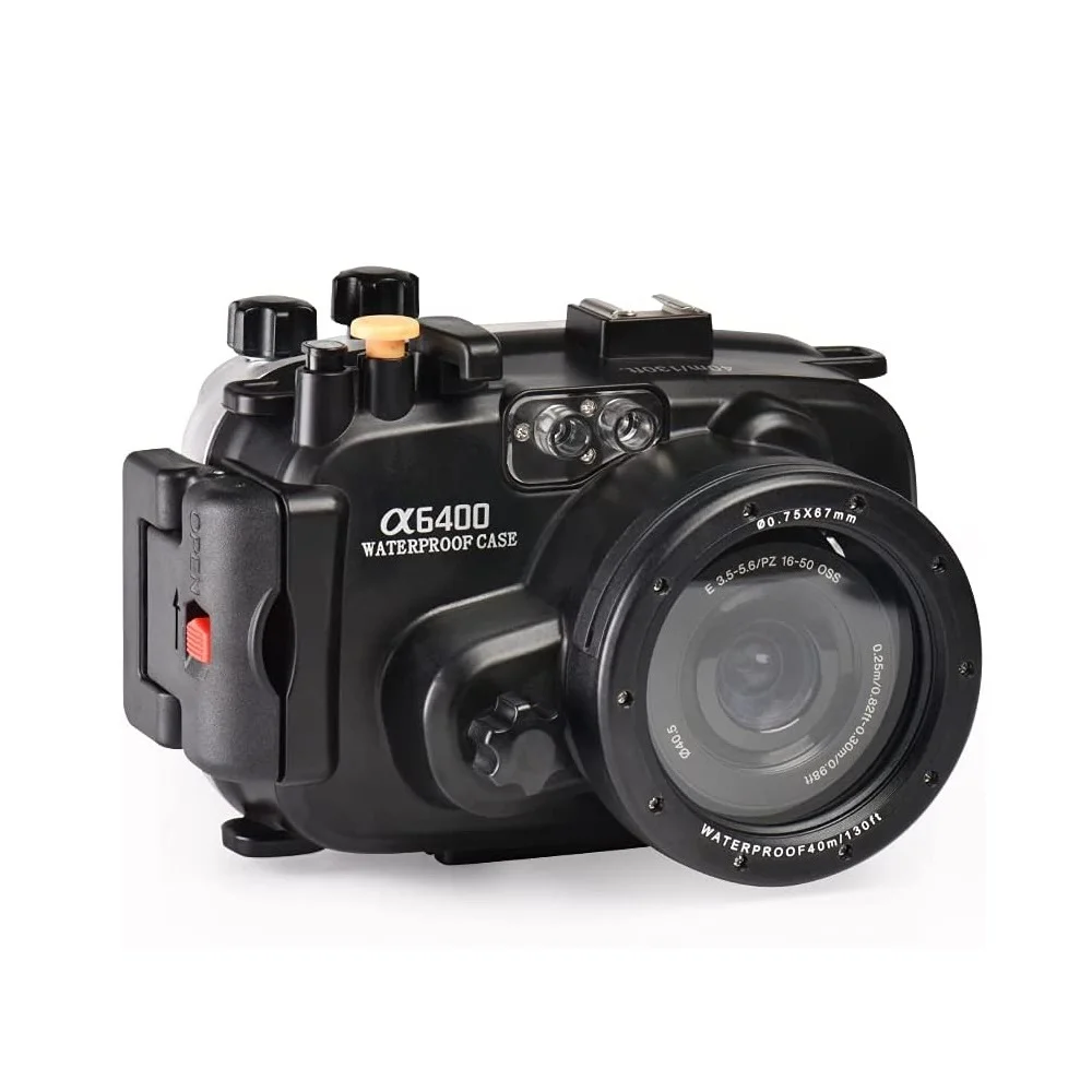 

Mcoplus WP-A6400 130ft / 40m Underwater Waterproof Housing Camera Diving Case for Sony A6400 Camera 16-50mm Lens