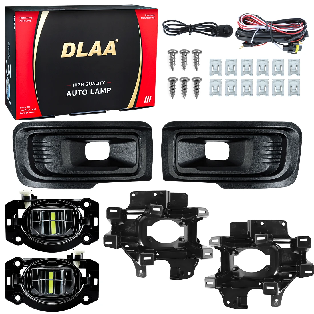 لفورد F150 2024-2025 LED مصباح الضباب DRL ضوء النهار هايت الكثافة LED الخرز LED النهار تشغيل ضوء Foglamp PC عدسة ABS الإسكان