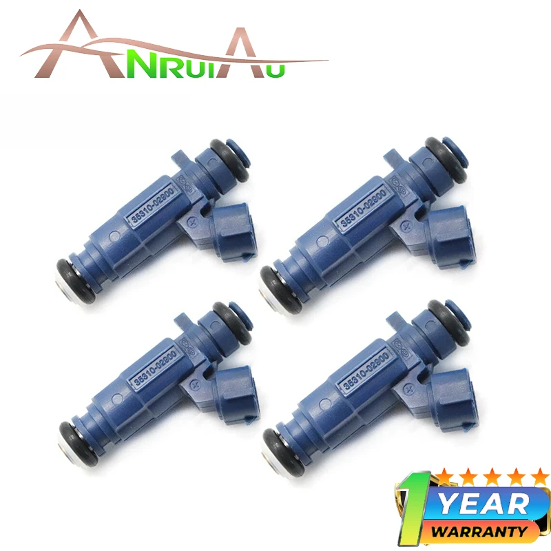

4Pcs Fuel Injector For Hyundai Atos MX 2004-2016 1086 ccm 46 KW 63 PS Kia Picanto BA 2004-2016 1086 ccm 48 KW 65 PS 3531002900
