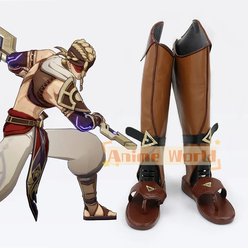 

Genshin Impact Eremite Daythunder Shoes Cosplay Boots Halloween Carnival Boots Custom Made