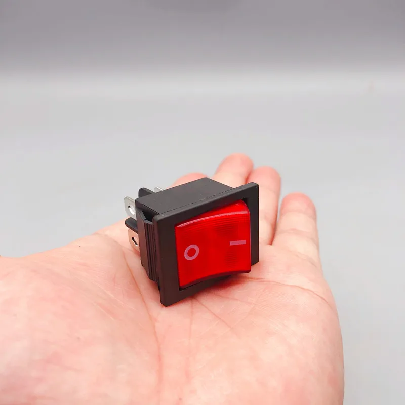 1/5/10PCS 10X15มม.2Pin Mini Push ปุ่มสวิทช์สีแดงและสีดำ Rocker Switch