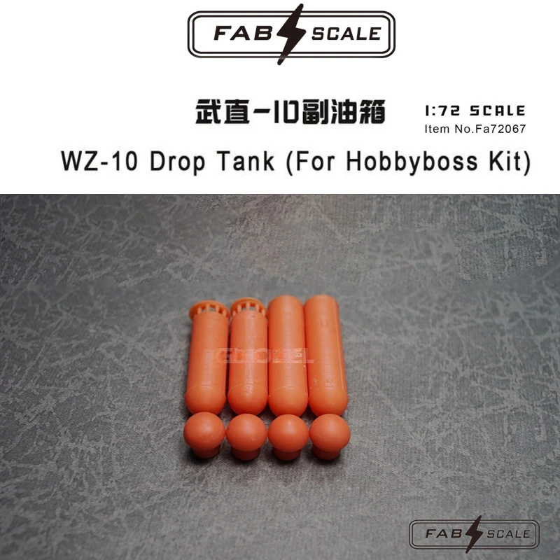 Fab Schaal Hars Printkit Fa72067 WZ-10 Drop Tank (Voor Hobbyboss Kit) 1/72