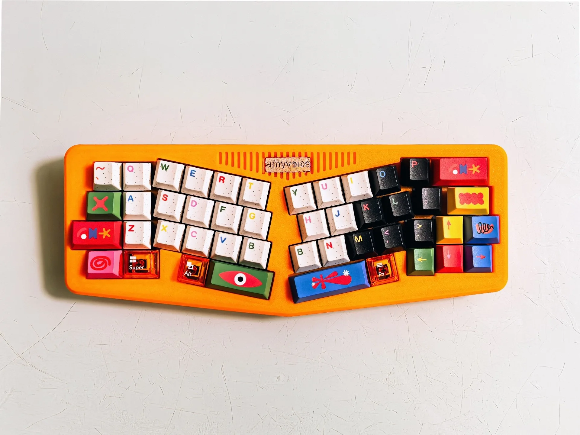 Cyber Alice40 V2 Keyboard Kit Custom Wired Single-mode HotSwap Gasket Keyboard 3D Printing Case RGB 46keys QMK VIAL GameKeyboard