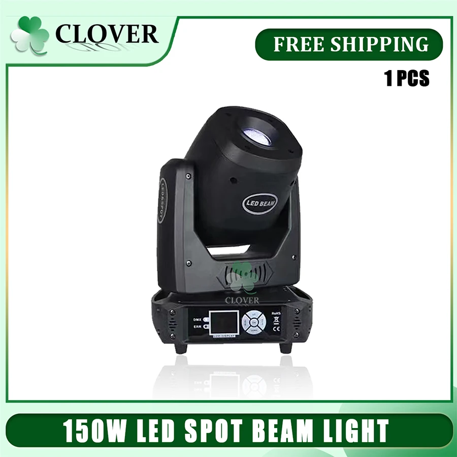 

No Tax 1Pcs Hot Selling LED 150W Beam Spot Moving Head 3 Or 8 Prisms For DMX512 Disco Party Dj Wedding Christmas Stage Lighting