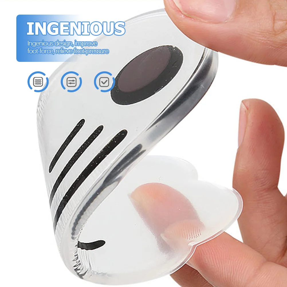 

2pcs Orthopedic Heel Cushion Half Insoles For Flat Feet Support Gel Shoe Pads Walking Standing Supination Insole Foot Care Tool