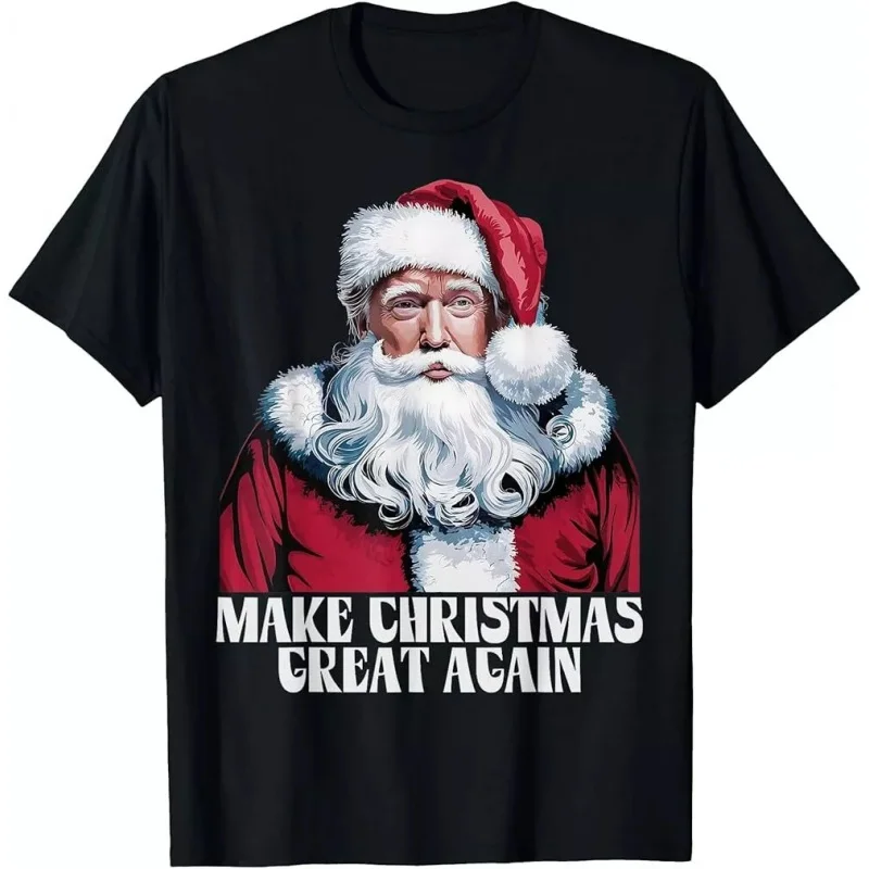 

Christmas Make Great Again Funny Santa Trump 2024 Men Xmas T-Shirt