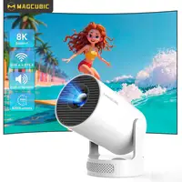 Magcubic HY300 Pro + Android14 proyector 8000 lúmenes 720P hogar de películas portátil al aire libre con altavoz de 5W WiFi6 BT5.4 HY300 actualizado