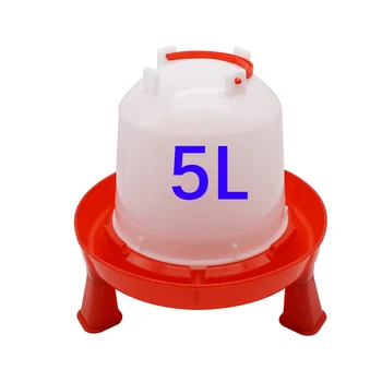 1 Pc 5L Poultry Automatic Drinking Bucket Goblet Feeder