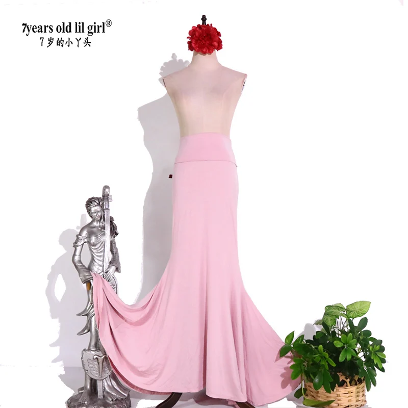 7 anos de idade lil menina 2025 novo vestido de dança espanhola saia prática flamenco multicamadas wear feminino ev01