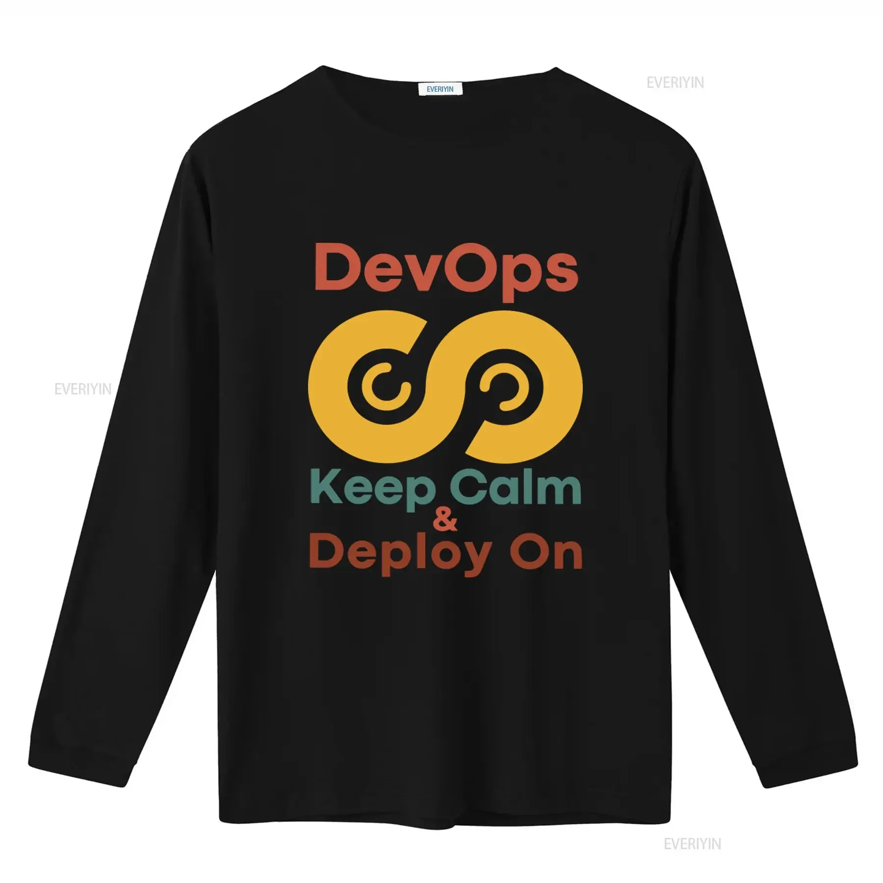 DevOps Keep Calm Deploy On Softstyle T Shirt for Developers and Programmers Agile Design vintage Washed designer clothes