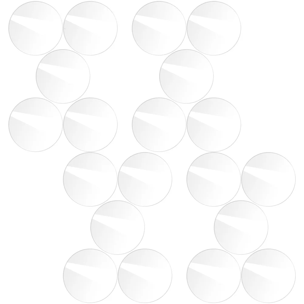 20pcs Clear Acrylic Disc Circle Rounds Blanks for DIY Craft Hobby Projects Key Chain Multi-Function Plate Board 12cm Smooth