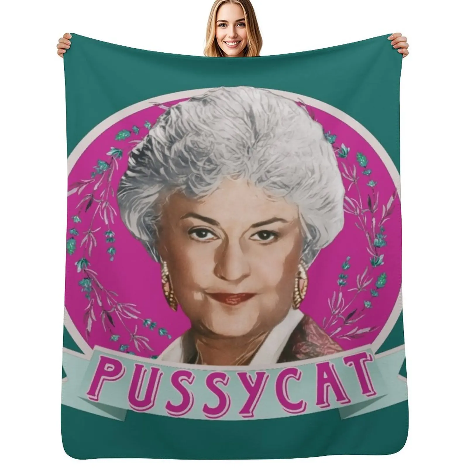 

Dorothy Zbornak - Pussycat Throw Blanket Stylish Warm Blanket for Living Room Bedroom