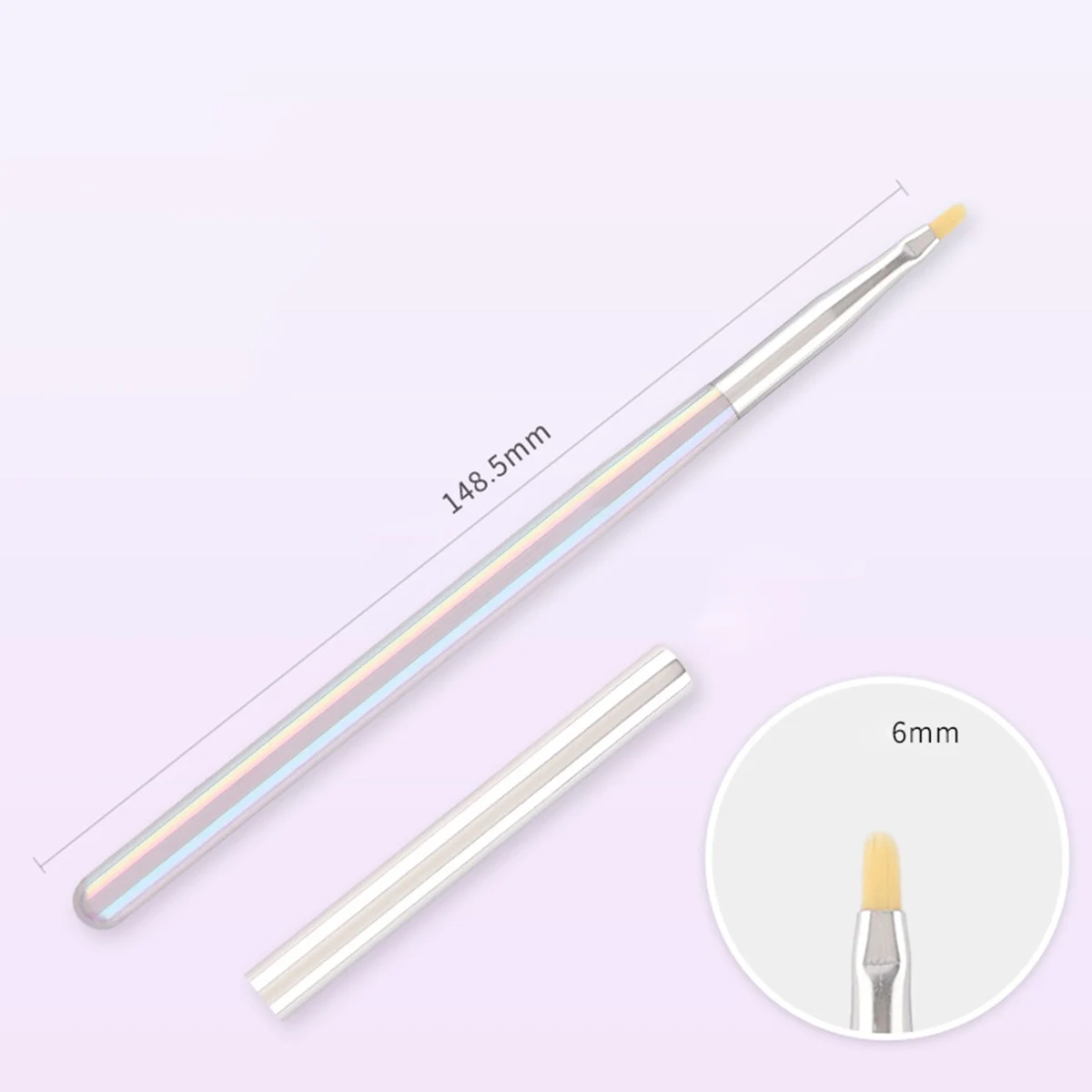 1 unidad, nueva moda, Color caramelo, delineador para decoración de uñas, cepillo tallado, extensión de Gel UV, herramientas de pluma de manicura