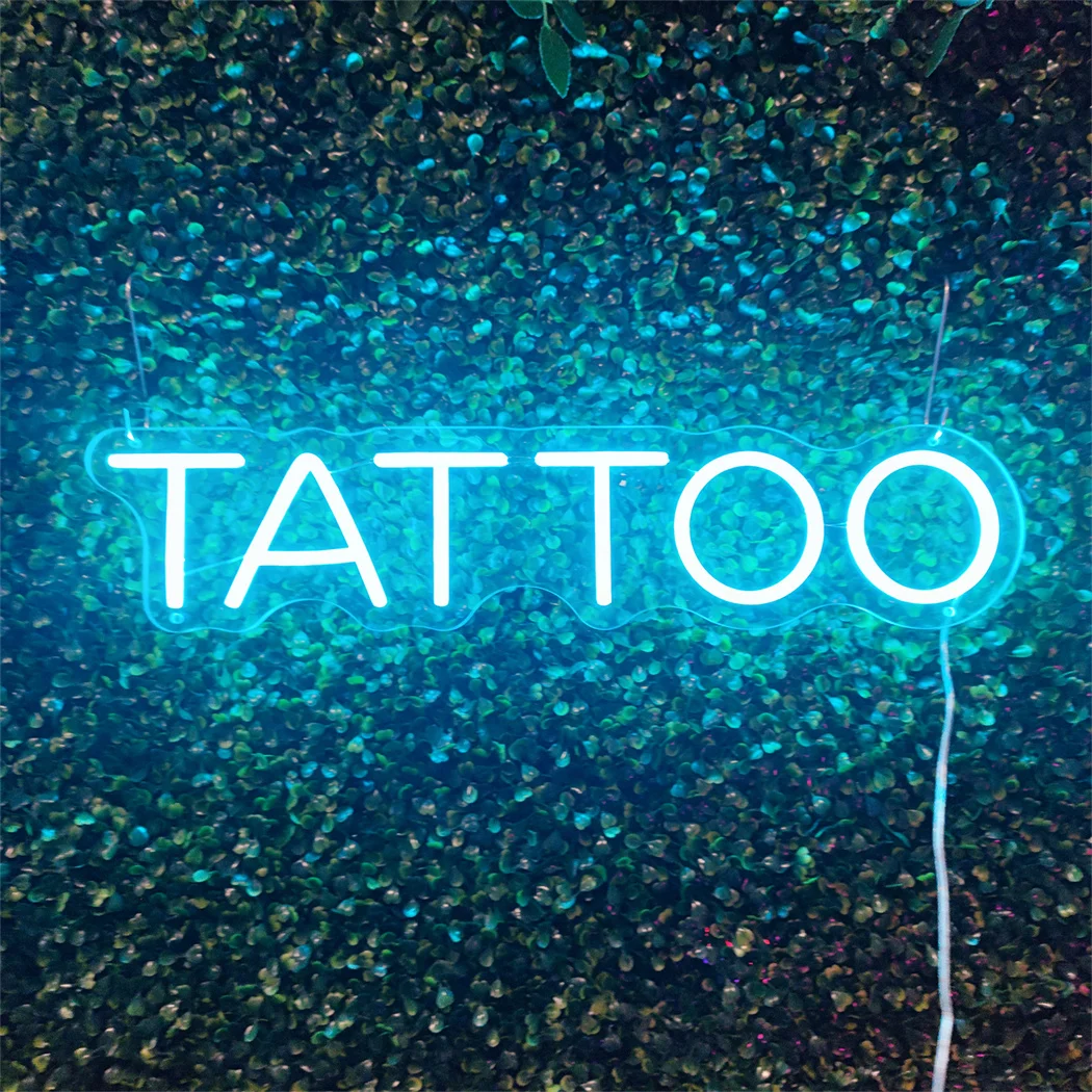 Tattoo Neon Sign USB Powered LED Neon Sign Wall Neon Light Tattoo Salon Studio Store Sign Man Cave Decor Christmas Birthday Gift