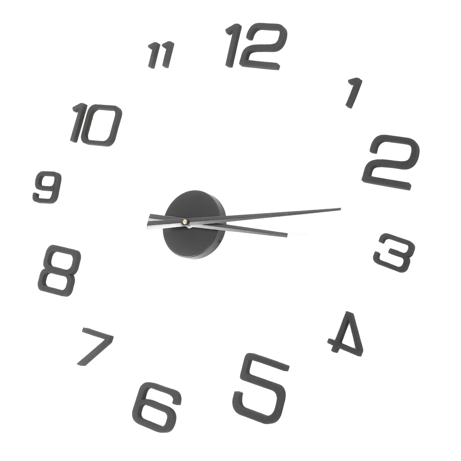 

1 Set Large 3D Diy Acrylic Wall Clock Unfinished Frameless Floating Numbers Decorative Living Room Silent Home Office Classroom