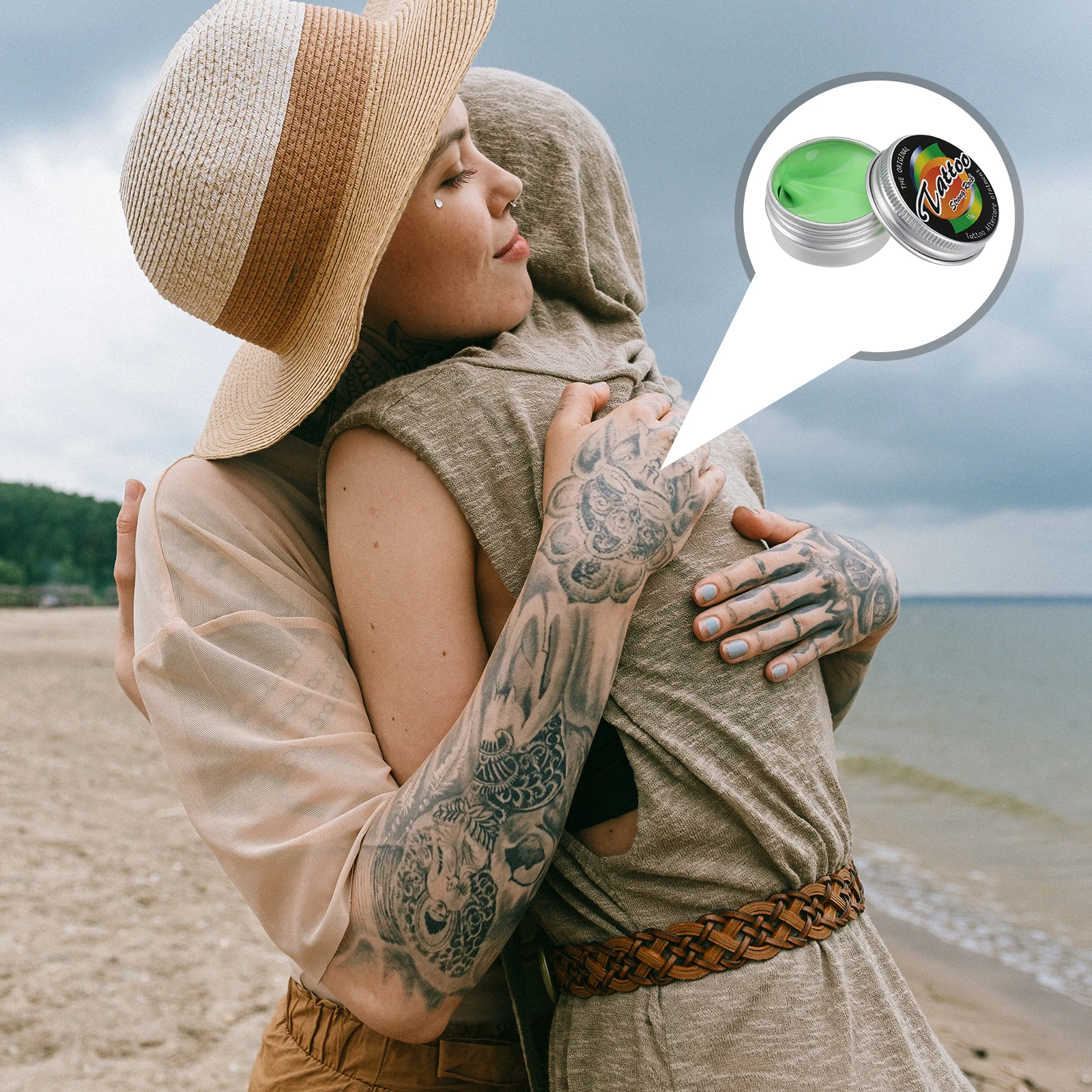 

1Pcs Long-Lasting Tattoo Care Cream Safe Natural Formula to Prevent Discoloration Enhance Vibrancy Depth and Clarity Aftercare