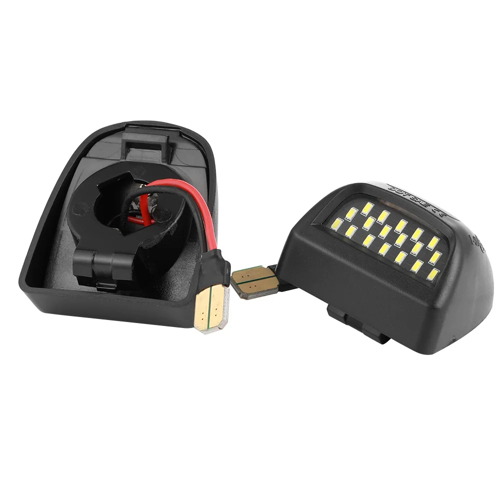 2 Pcs For Chevrolet Silverado Avalanche Traverse Tahoe Suburban CANBUS LED Car Number License Plate Light Lamp Red White Bulb view 4