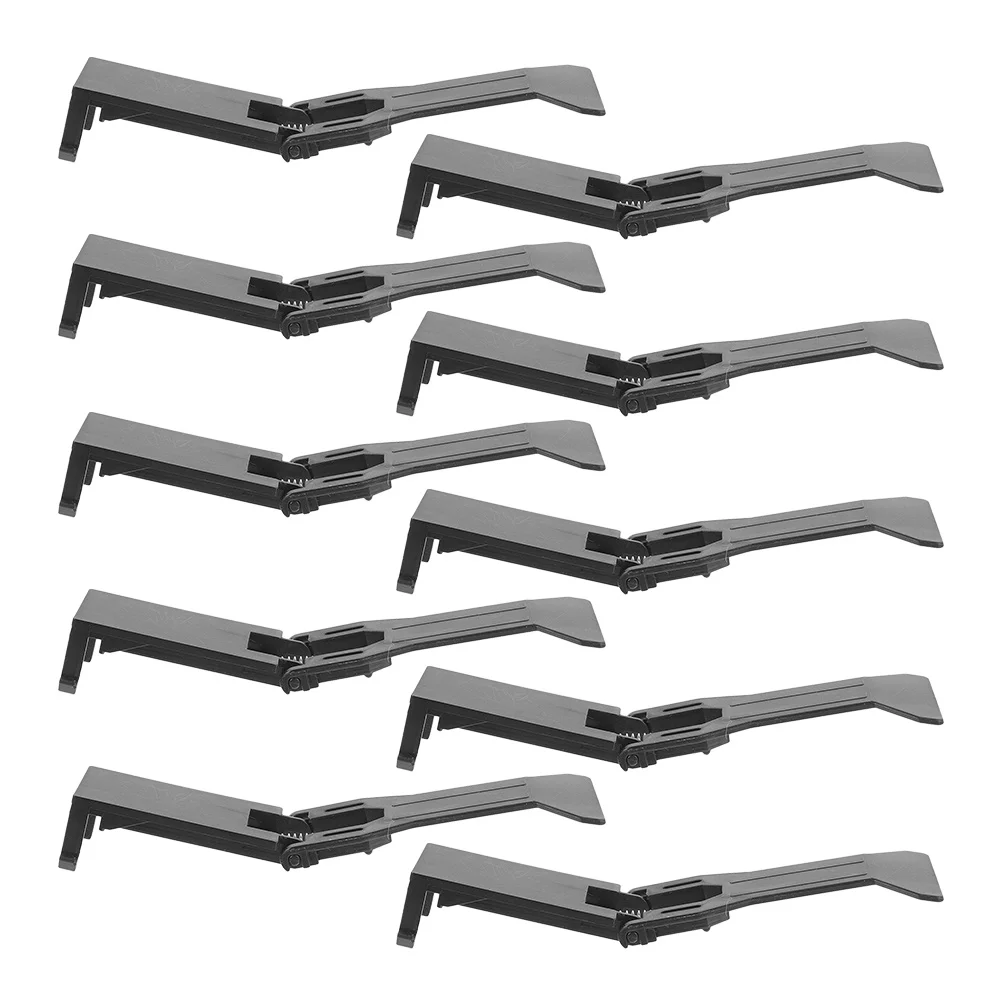 10 Pcs Cashier Box Clip Register Clips for Fixing Plastic Drawer Heavy Duty Clamp Universal Tray Money Clamps