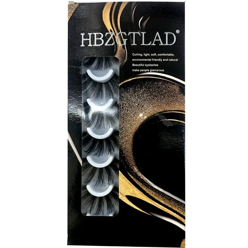 HBZGTLAD 16 Pairs 3D Mink Lashes Natural False Eyelashes Dramatic Volume Fake Lashes Makeup Eyelash Extension Silk Eyelashes