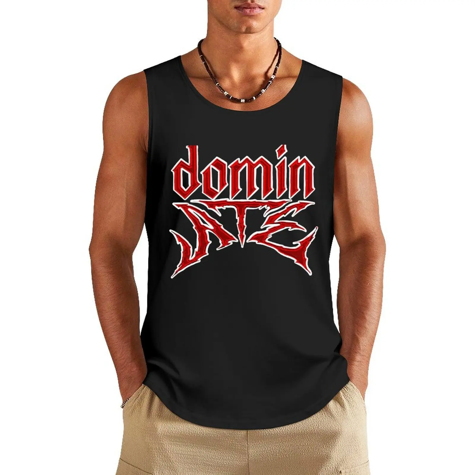 

dominATE world tour Tank Top men clothing bodybuilding men t-shirt gym man