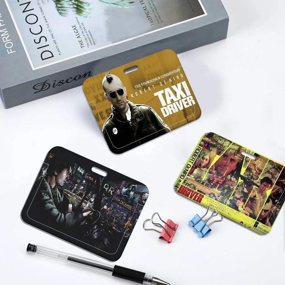 Classic Crime Movie T-Taxi D-Driver Ausweishalter, Schlüsselbänder, Mädchen-Türkartenetui, Hängeseil, Damen-Ausweishalter, Umhängeband