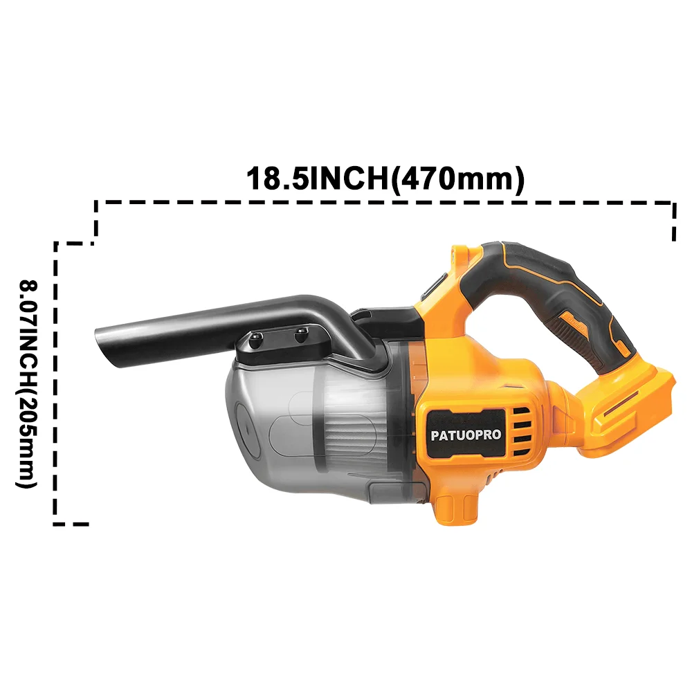 PATUOPRO Brushless Electric Vacuum Cleaner Cordless Dust Collector Rechargeable Home Cleaning Power Tool For Makita 18V Battery - view 3