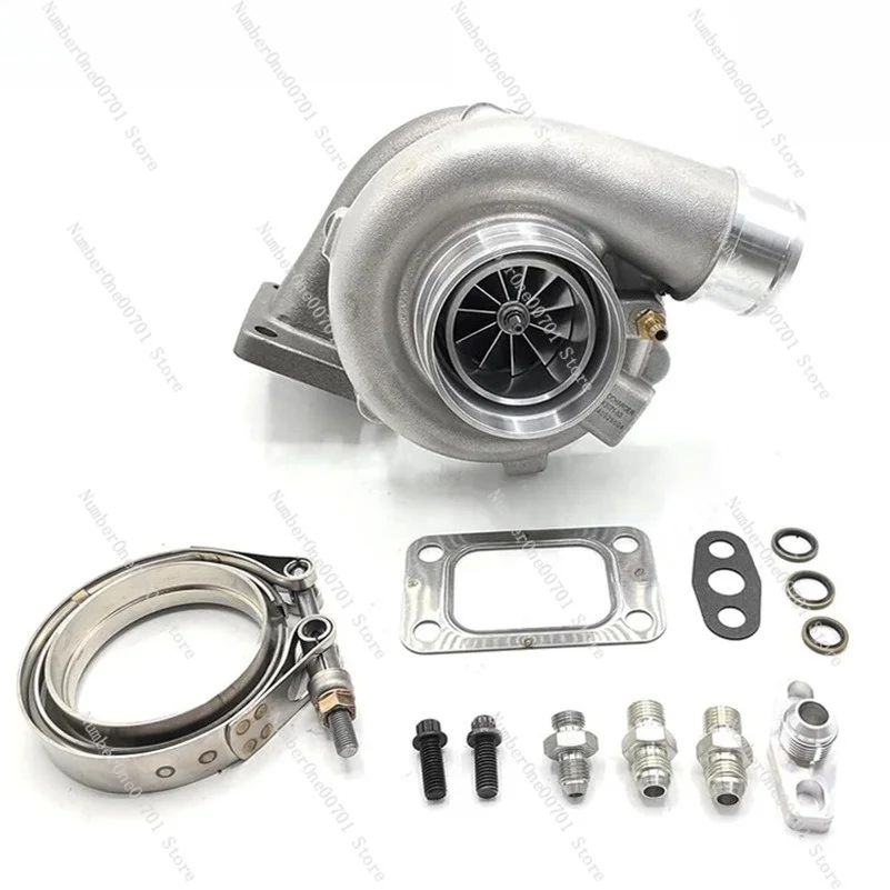 GT3071 Journal Bearing Turbo T3 Inlet .63 A/R V-Band, 620HP 3” Anti-Surge Compressor, 2.5-3.0L