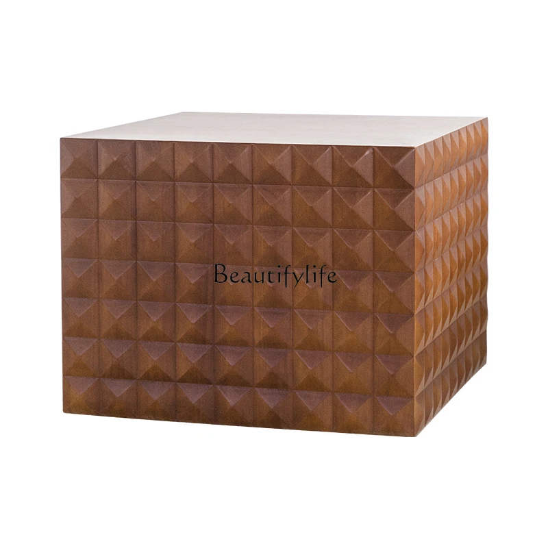 

American retro living room coffee table sofa side hotel B & B senior design coffee table antique style