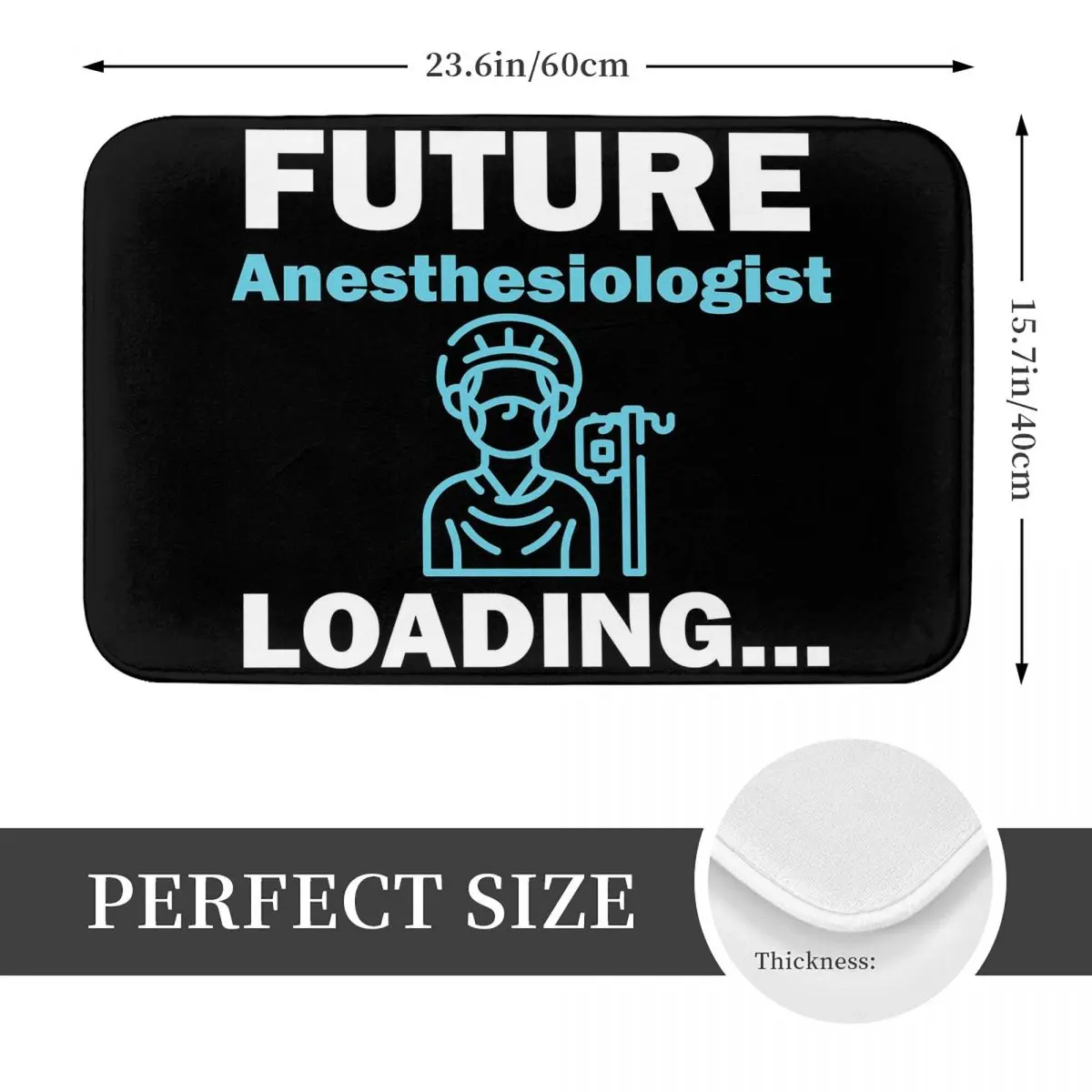 Future Anesthesiologist Loading Non-slip Doormat Floor Mat Dust-proo Carpet Rug for Kitchen Entrance Home Bedroom Footpad Mats