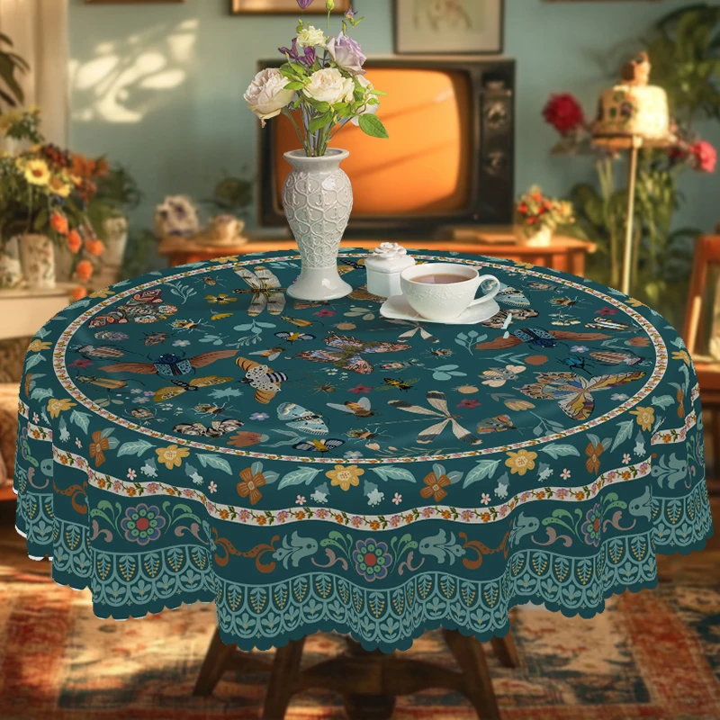 Vintage Bohemian Style Tablecl - đánh giá và giá Coffee Tea Green