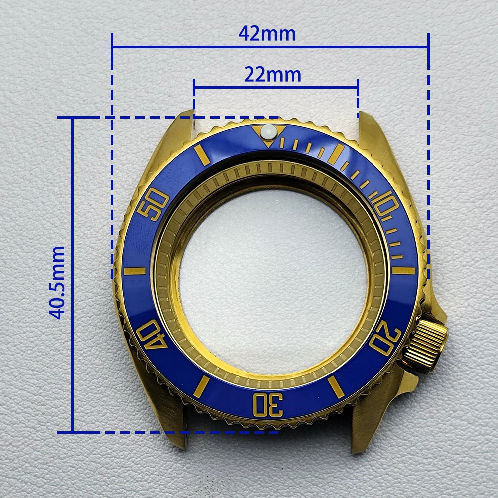 High Quality 42mm Men's Watch Steel Black Case Fits NH35 NH36 Movement Case Watch Accessories Sapphire