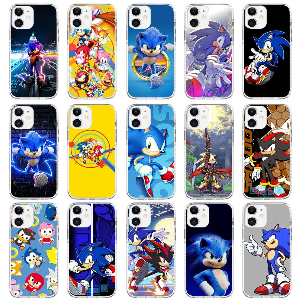 MR-52 S-Sonics The Hedgehog Silicone Case For LG K50S K61 Q61 K9 Q52 K12 Q60 K50 V40 V50 V60 K92 K51S Stylo 6 VELVET Prime Max