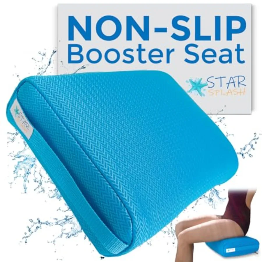 Hot Tub Booster Seat for Adults, 5 Inch Thick Weighted Cushion, Non-Slip 6 Weight Sections, Quick Dry 3D Air Mesh, Washable Cov